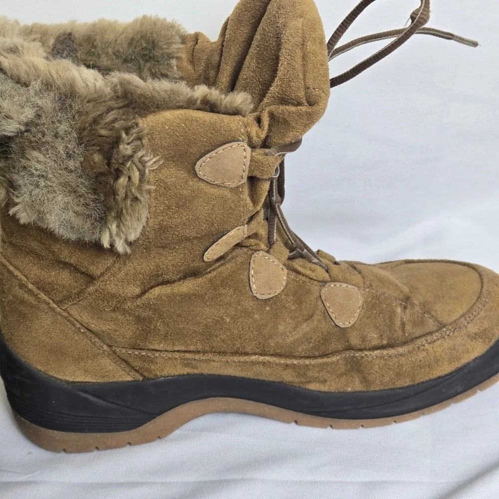Pajar Faux Fur Lined Winter Boots, Women's Size 38 US 7, Canadian Hiking Utility